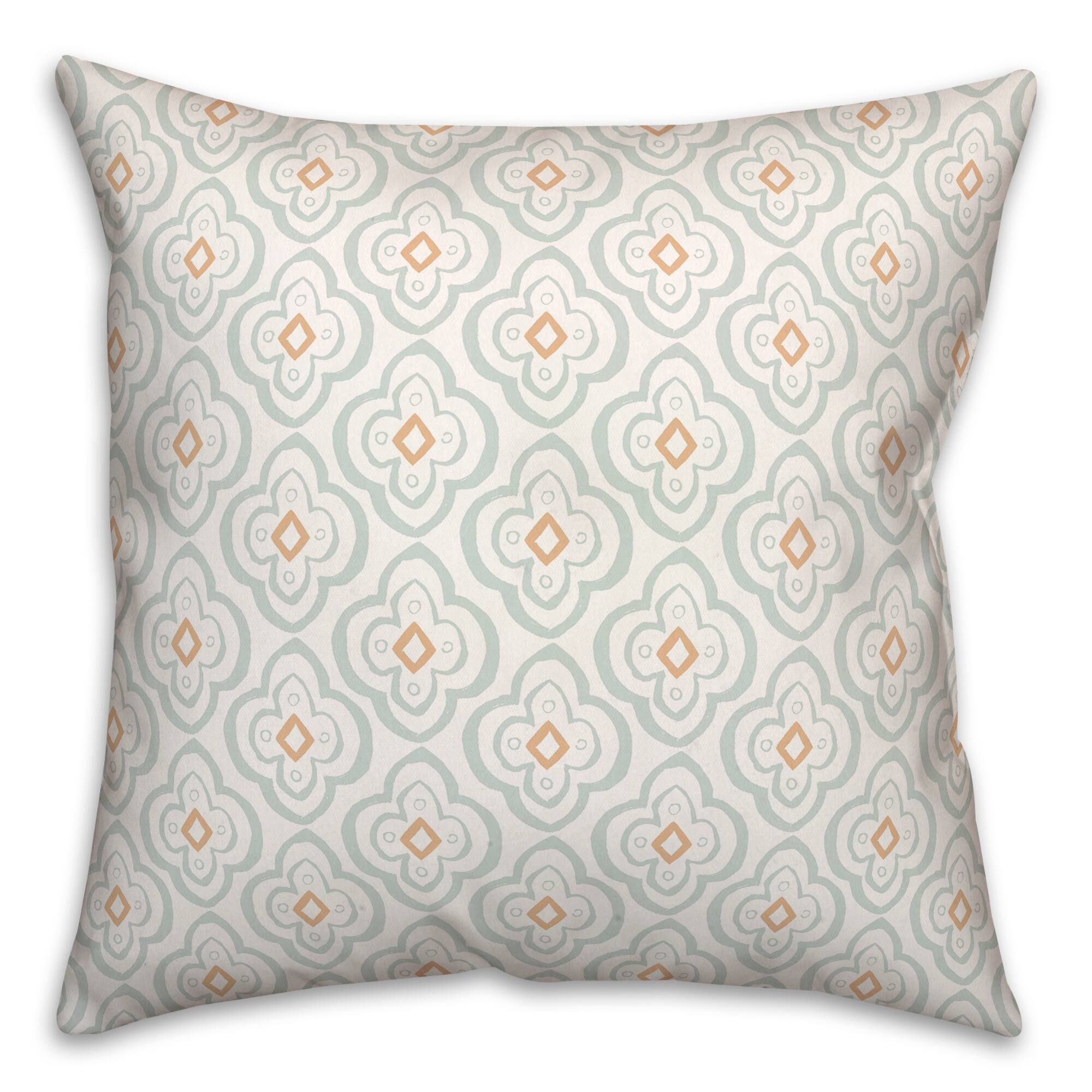 Quatrefoil Square Throw Pillow